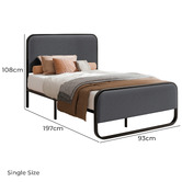 Hoxton Room Stephan Upholstered Bed Frame