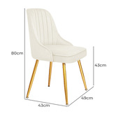 Hoxton Room Davis Velvet Dining Chairs