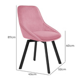 Hoxton Room Flynn Swivel Dining Chairs