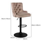 Hoxton Room Foley Adjustable Bar Stools