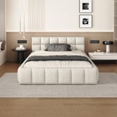 Hoxton Room Beige Ellie May Platform Bed
