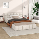 Hoxton Room Beige Ellie May Platform Bed