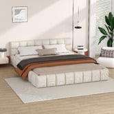 Hoxton Room Beige Ellie May Platform Bed