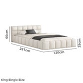 Hoxton Room Beige Ellie May Platform Bed