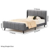 Hoxton Room Ross Upholstered Platform Bed