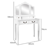 Hoxton Room 2 Piece Priscilla Dressing Table &amp; Stool Set
