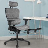 Hoxton Room Platon Mesh Office Chair with Footrest
