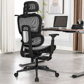 Hoxton Room Diana Mesh Office Chair with Footrest