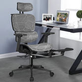 Hoxton Room Platon Mesh Office Chair with Footrest