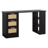 Hoxton Room Angus Desk and PU Leather Office Chair Set