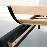 Hoxton Room Kyle Upholstered Bed and Euro Top Mattress
