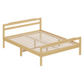 Hoxton Room Lyna Pine Wood Bed &amp; Tight Top Mattress