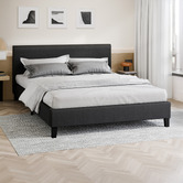 Hoxton Room Kyle Upholstered Bed and Euro Top Mattress