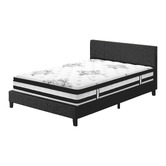 Hoxton Room Kyle Upholstered Bed and Euro Top Mattress