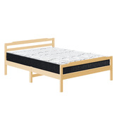 Hoxton Room Lyna Pine Wood Bed &amp; Tight Top Mattress