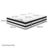 Hoxton Room Kyle Upholstered Bed and Euro Top Mattress