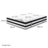 Hoxton Room Kyle Upholstered Bed and Euro Top Mattress