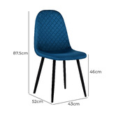 Hoxton Room Mylah Velvet Dining Chairs
