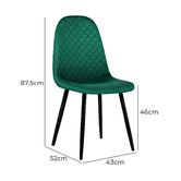 Hoxton Room Mylah Velvet Dining Chairs