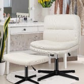 Hoxton Room Tegan Office Chair &amp; Ottoman Set