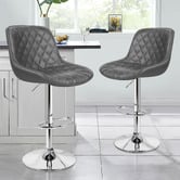 Hoxton Room Nunnally Faux Leather Adjustable Bar Stools