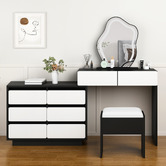 Hoxton Room 2 Piece Phoebe LED Dressing Table &amp; Stool Set