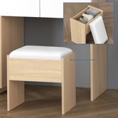 Hoxton Room 2 Piece Phoebe LED Dressing Table &amp; Stool Set