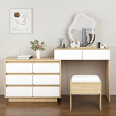 Hoxton Room 2 Piece Phoebe LED Dressing Table &amp; Stool Set