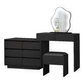Hoxton Room 2 Piece Phoebe LED Dressing Table &amp; Stool Set