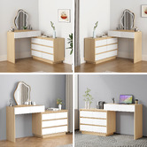 Hoxton Room 2 Piece Phoebe LED Dressing Table &amp; Stool Set