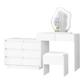 Hoxton Room 2 Piece Phoebe LED Dressing Table &amp; Stool Set