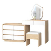 Hoxton Room 2 Piece Phoebe LED Dressing Table &amp; Stool Set