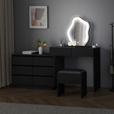Hoxton Room 2 Piece Phoebe LED Dressing Table &amp; Stool Set