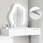 Hoxton Room 2 Piece Phoebe LED Dressing Table &amp; Stool Set