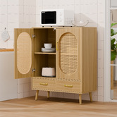 Hoxton Room Luelle 2 Rattan Door 2 Drawer Sideboard Buffet