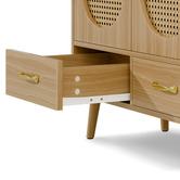Hoxton Room Luelle 2 Rattan Door 2 Drawer Sideboard Buffet
