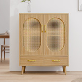 Hoxton Room Luelle 2 Rattan Door 2 Drawer Sideboard Buffet