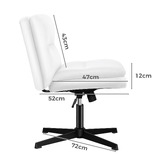 Hoxton Room Tegan PU Leather Office Chair &amp; Ottoman Set