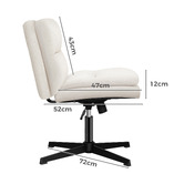 Hoxton Room Tegan Office Chair &amp; Ottoman Set
