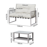 Hoxton Room 2 Seater Zenebe Outdoor Lounge Set