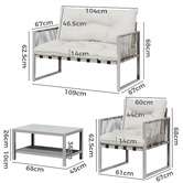 Hoxton Room 4 Seater Zenebe Outdoor Lounge Set