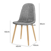 Hoxton Room Aliza Chenille Dining Chairs