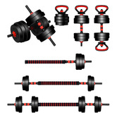 Hoxton Room 7 in 1 Wellington 20kg Adjustable Dumbbell Set