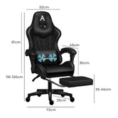 Hoxton Room Sova Faux Leather Gaming Chair with Lumbar Massage