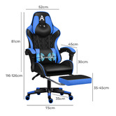 Hoxton Room Sova Faux Leather Gaming Chair with Lumbar Massage