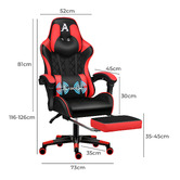 Hoxton Room Sova Faux Leather Gaming Chair with Lumbar Massage
