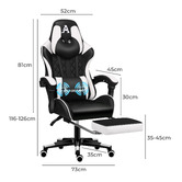 Hoxton Room Sova Faux Leather Gaming Chair with Lumbar Massage