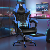 Hoxton Room Sova Faux Leather Gaming Chair with Lumbar Massage