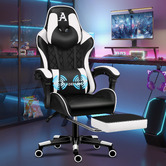 Hoxton Room Sova Faux Leather Gaming Chair with Lumbar Massage