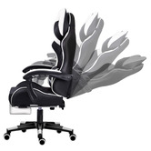 Hoxton Room Sova Faux Leather Gaming Chair with Lumbar Massage